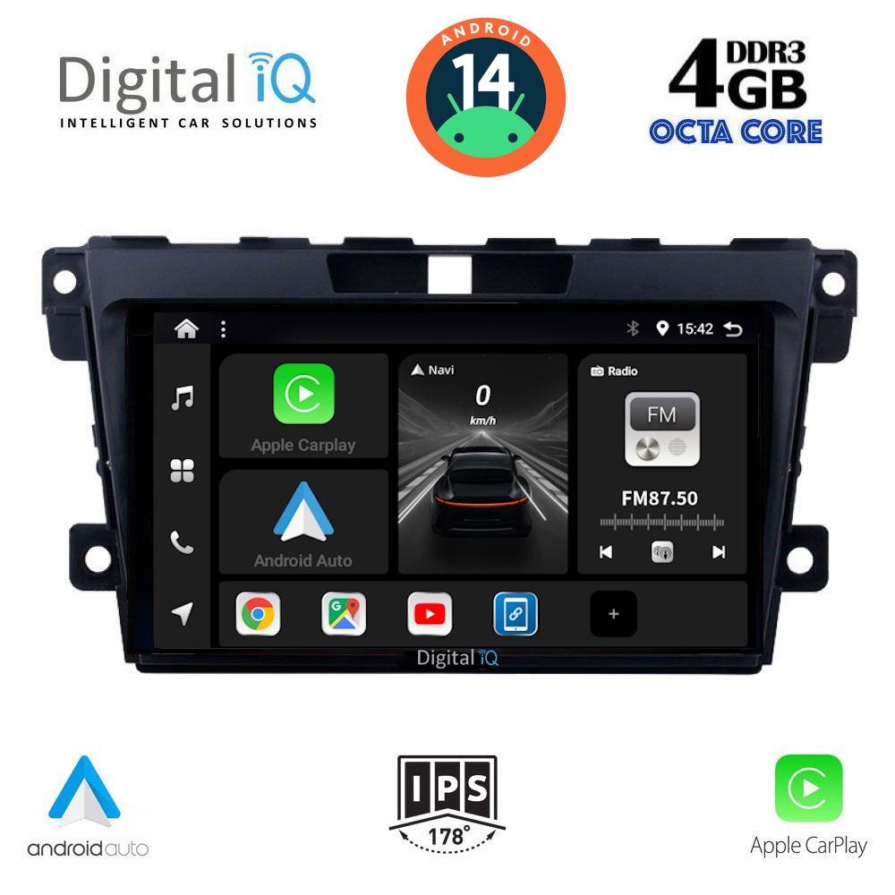 DIGITAL IQ BXF 6389_CPA (9inc) MULTIMEDIA TABLET for MAZDA CX7 mod. 2006-2012