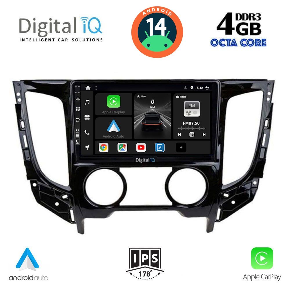 DIGITAL IQ BXF 6437_CPA A/C (9inc) MULTIMEDIA TABLET for MITSUBISHI L200 mod. 2015&gt; με A/C