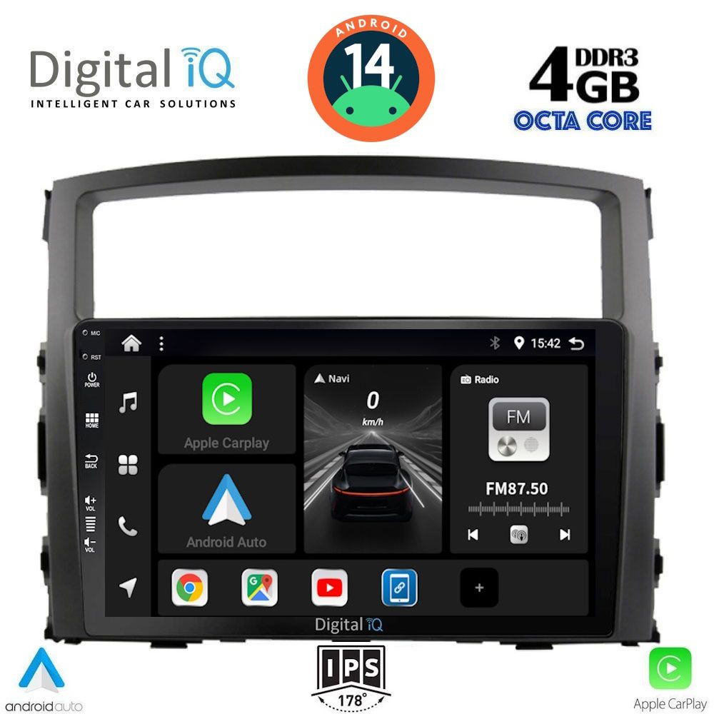 DIGITAL IQ BXF 6446_CPA (9inc) MULTIMEDIA TABLET for MITSUBISHI PAJERO mod. 2006-2013