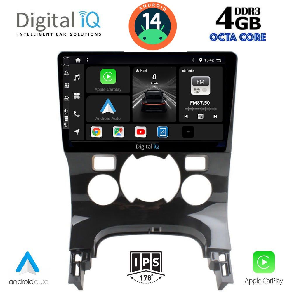 DIGITAL IQ BXF 6515_CPA CLIMA (9inc) MULTIMEDIA TABLET for PEUGEOT 3008 mod. 2008-2016 με CLIMA