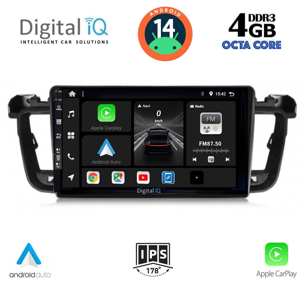 DIGITAL IQ BXF 6518_CPA (9inc) MULTIMEDIA TABLET for PEUGEOT 508 mod. 2010-2016