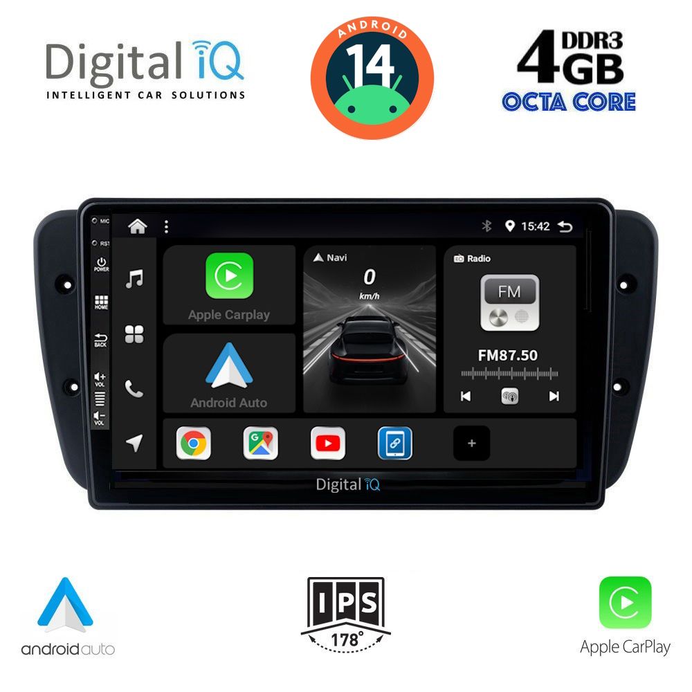 DIGITAL IQ BXF 6571_CPA (9inc) MULTIMEDIA TABLET for SEAT IBIZA mod. 2008-2015