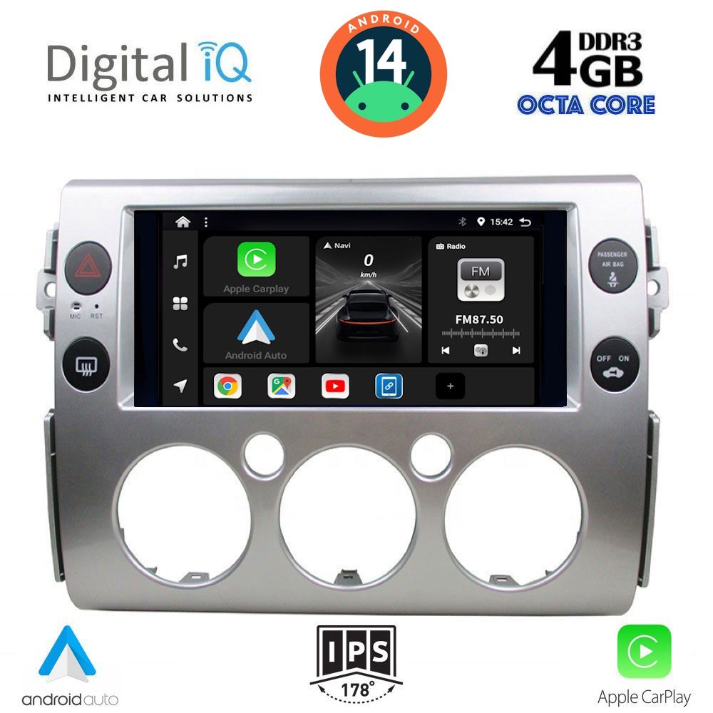 DIGITAL IQ BXF 6717_CPA (9inc) MULTIMEDIA TABLET for TOYOTA FJ CRUISER mod. 2007-2013