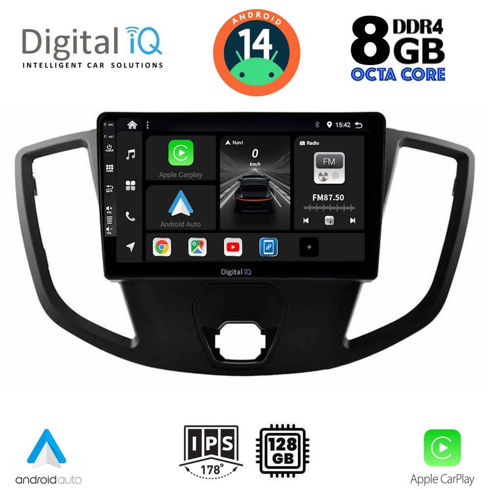 DIGITAL IQ BXF 7179_CPA (9inc) MULTIMEDIA TABLET for FORD TRANSIT mod. 2014-2020