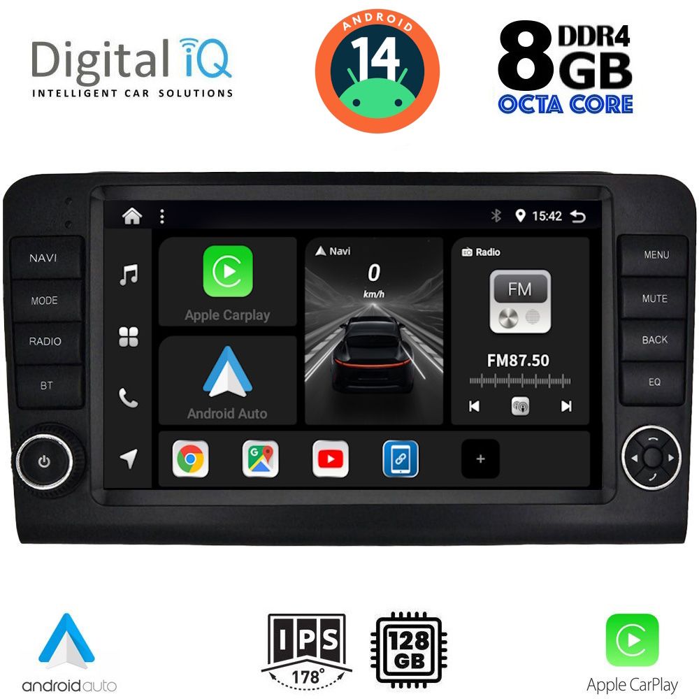 DIGITAL IQ BXF 7416_CPA (9inc) MULTIMEDIA TABLET for MERCEDES ML (W164) – GL (X164) mod. 2005-2011