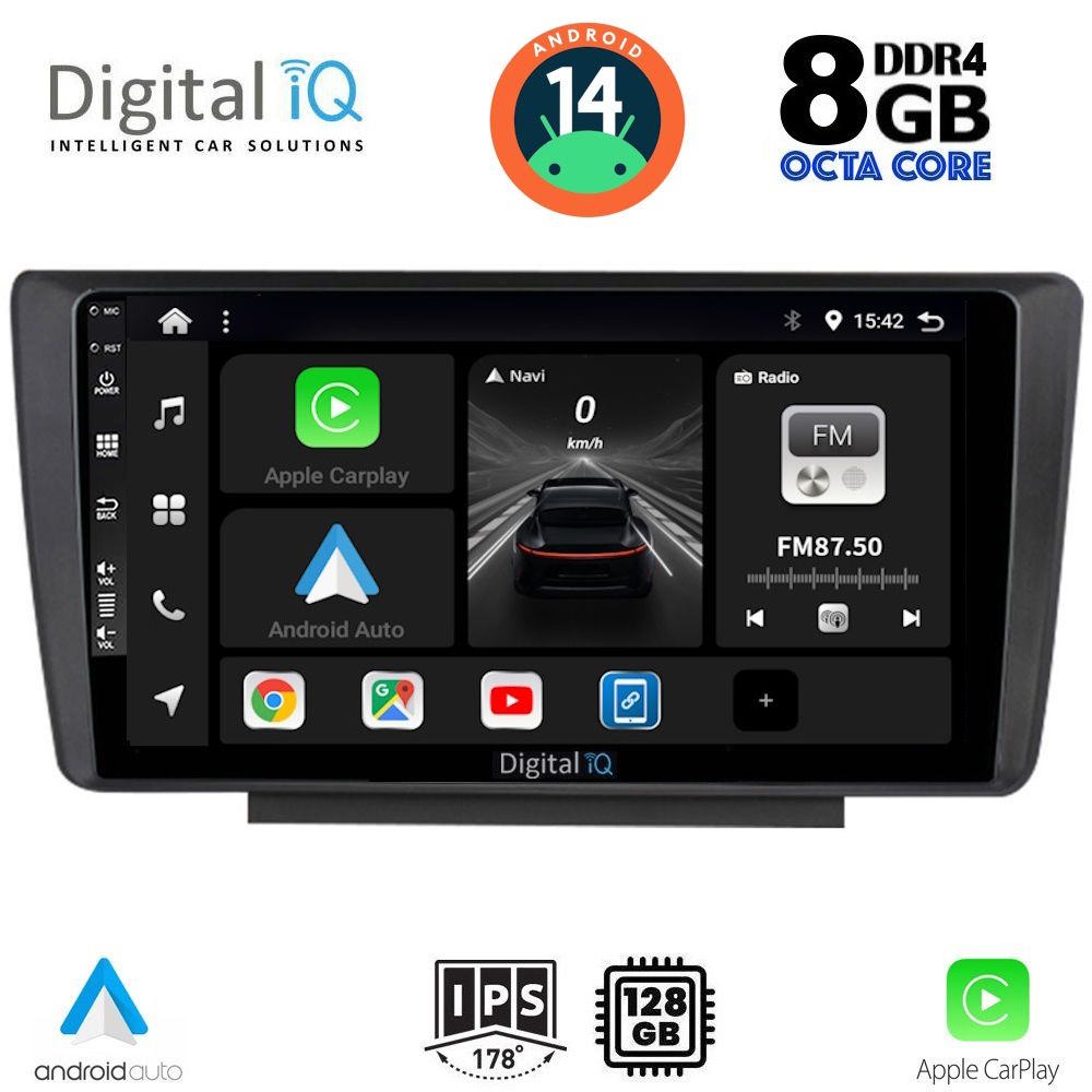 DIGITAL IQ BXF 7594_CPA (9inc) MULTIMEDIA TABLET for SKODA OCTAVIA 5 mod. 2005-2012