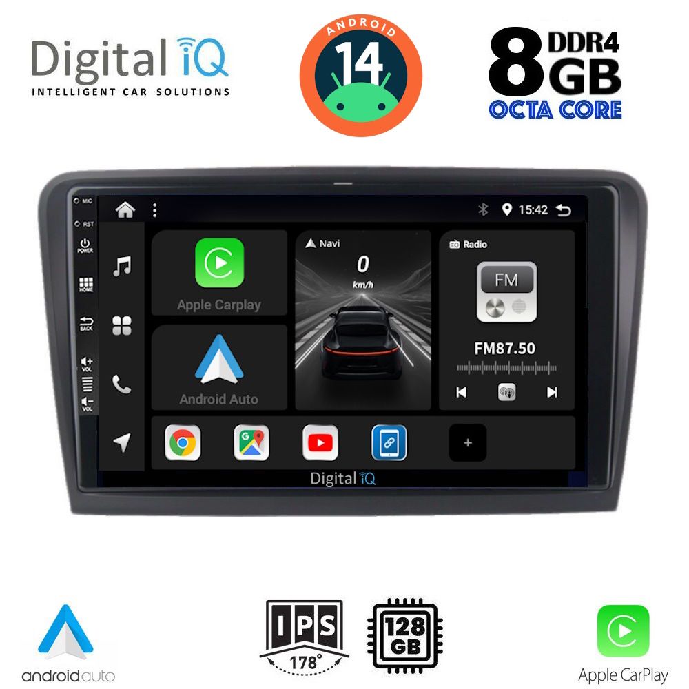 DIGITAL IQ BXF 7601_CPA (9inc) MULTIMEDIA TABLET for SKODA RAPID mod. 2012&gt;