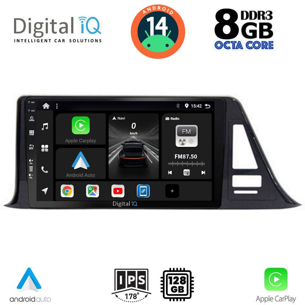 DIGITAL IQ BXF 7709_CPA (9inc) MULTIMEDIA TABLET for TOYOTA CH-R mod. 2017&gt;