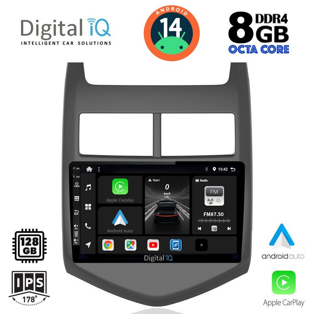 DIGITAL IQ BXF 7074_CPA (9inc) MULTIMEDIA TABLET for CHEVROLET AVEO mod. 2011-2014