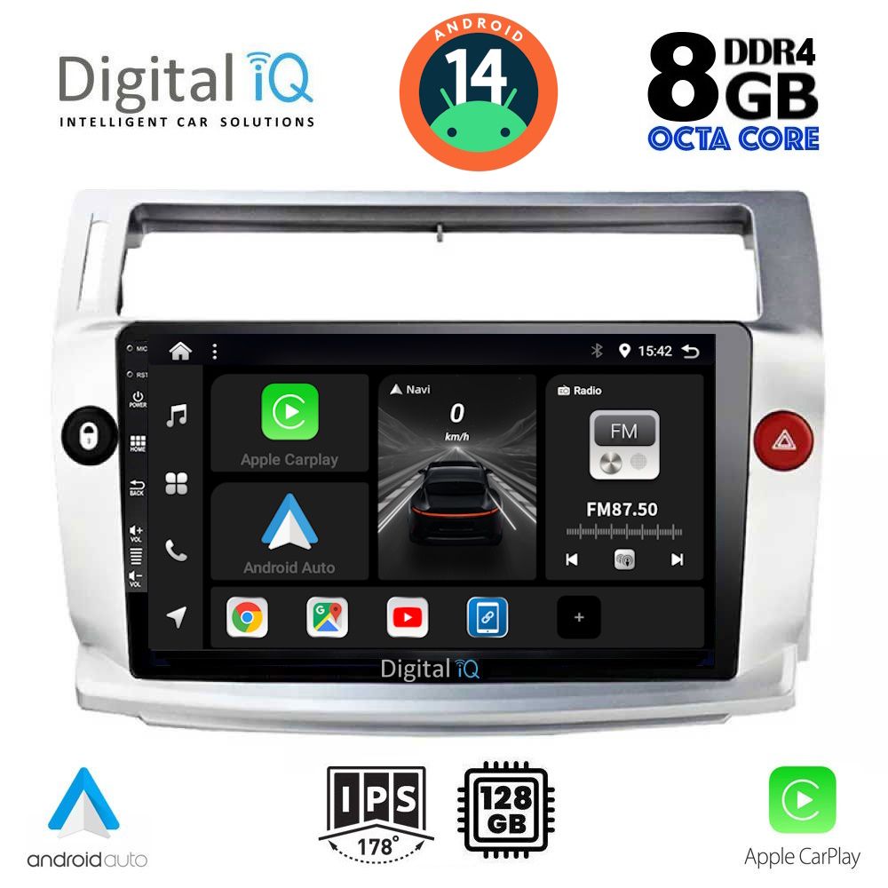 DIGITAL IQ BXF 7084_CPA (9inc) MULTIMEDIA TABLET for CITROEN C4 mod. 2004-2011