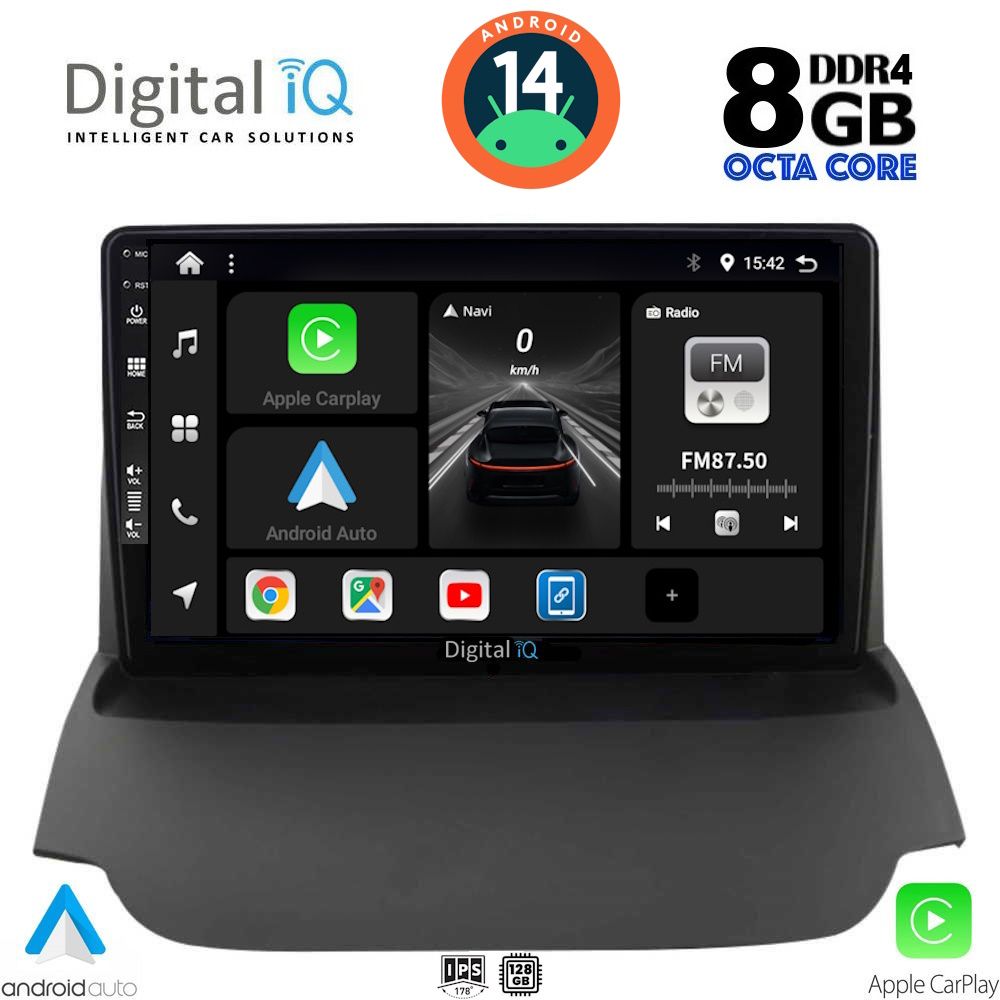 DIGITAL IQ BXF 7150_CPA (9inc) MULTIMEDIA TABLET for FORD ECOSPORT mod. 2012-2018