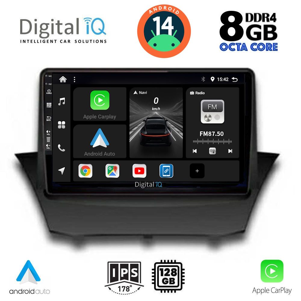 DIGITAL IQ BXF 7154_CPA (9inc) MULTIMEDIA TABLET for FORD FIESTA mod. 2008-2017