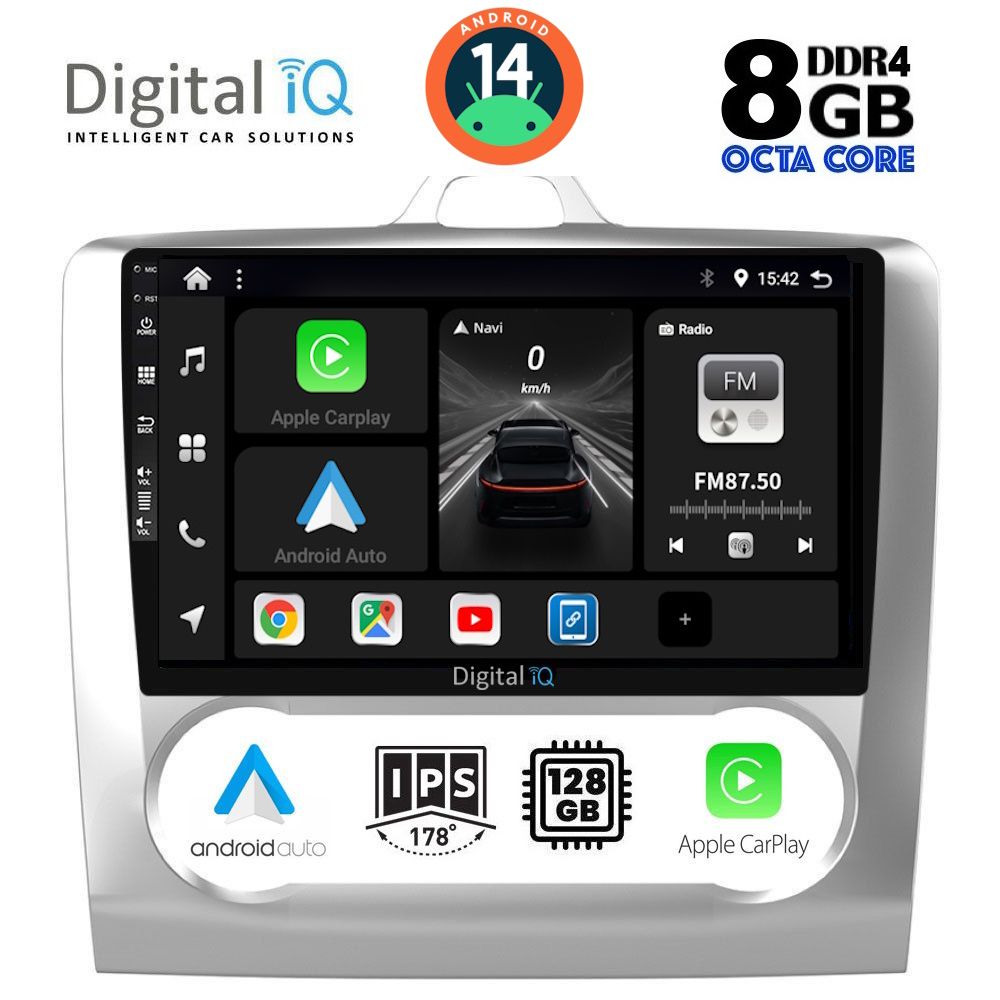 DIGITAL IQ BXF 7156_CPA CLIMA (9inc) MULTIMEDIA TABLET for FORD FOCUS mod. 2005-2012