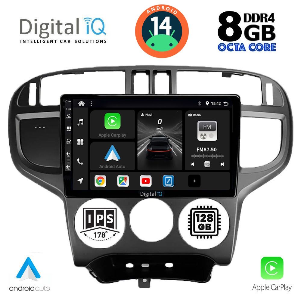 DIGITAL IQ BXF 7240_CPA (9inc) MULTIMEDIA TABLET for HYUNDAI MATRIX mod. 2001-2010