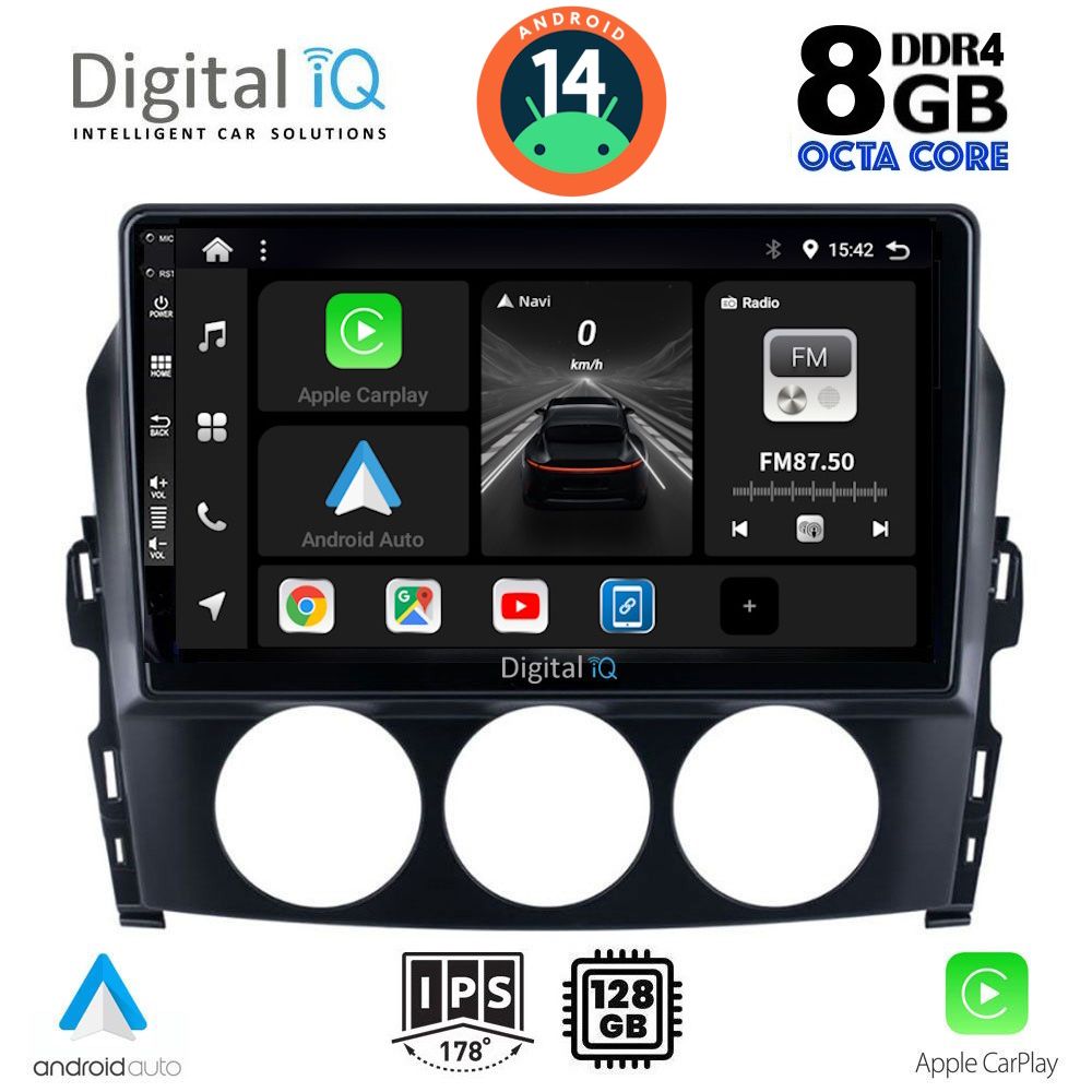 DIGITAL IQ BXF 7392_CPA (9inc) MULTIMEDIA TABLET for MAZDA MX5 mod. 2005-2015