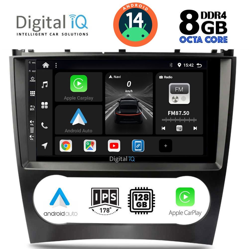 DIGITAL IQ BXF 7404_CPA (9inc) MULTIMEDIA TABLET for MERCEDES C – CLK (W203-209) mod. 2004-2008