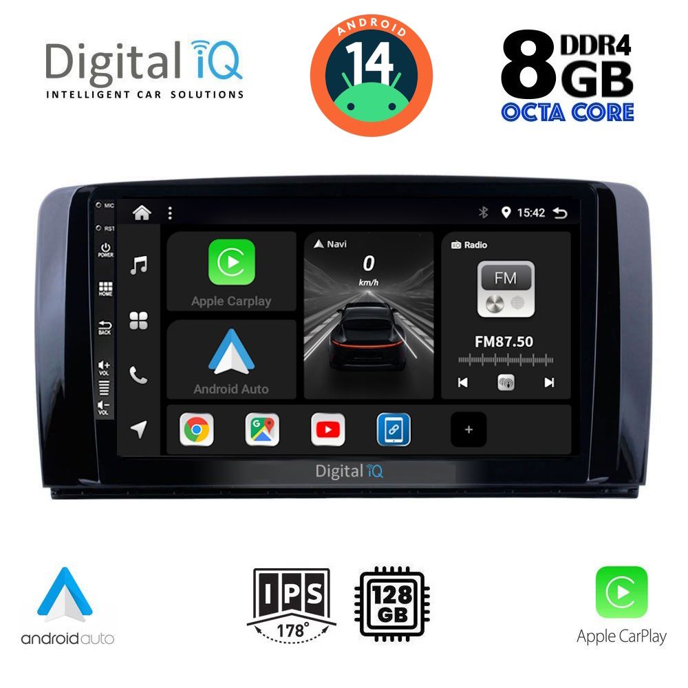 DIGITAL IQ BXF 7422_CPA (9inc) MULTIMEDIA TABLET for MERCEDES R (W251) mod. 2006-2015