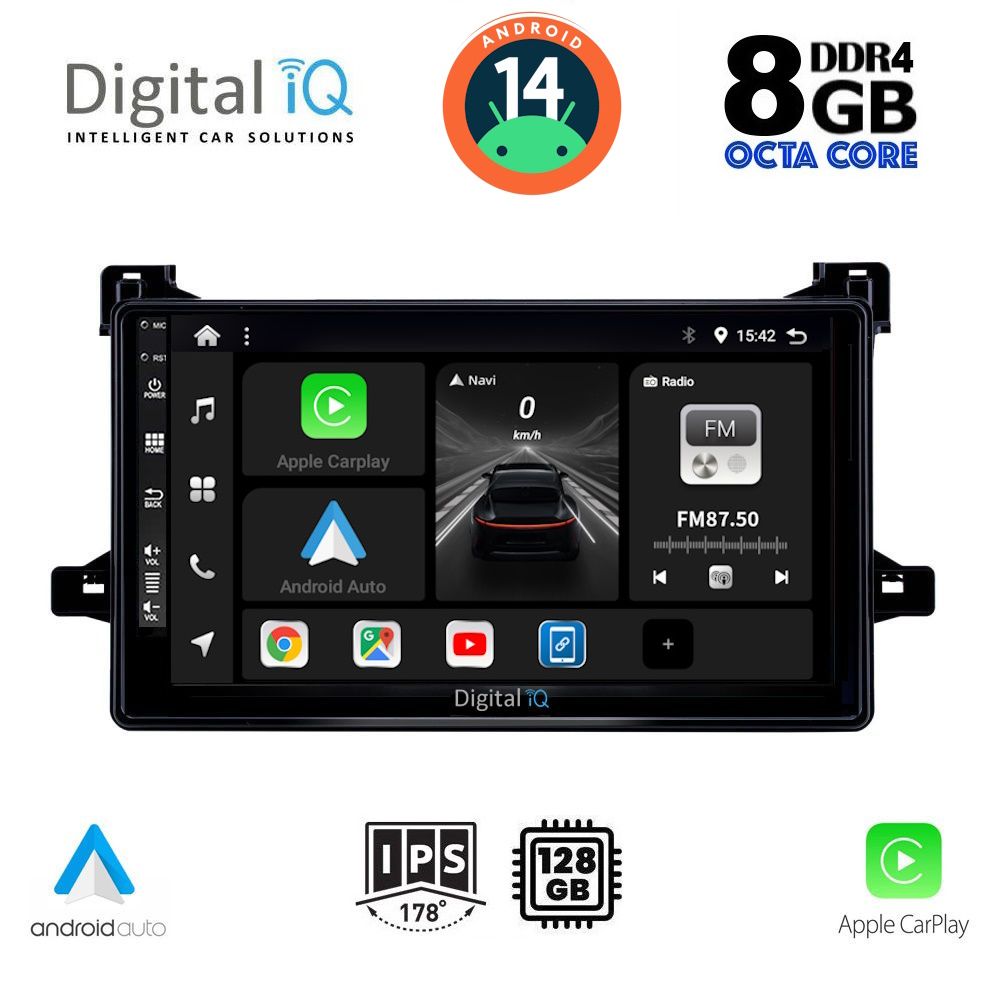 DIGITAL IQ BXF 7727_CPA (9inc) MULTIMEDIA TABLET for TOYOTA PRIUS mod. 2016-2020