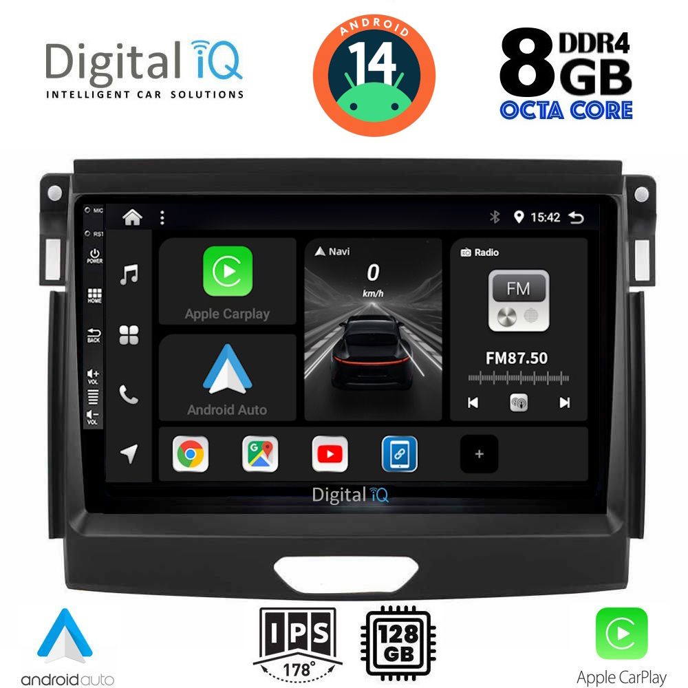 DIGITAL IQ BXF 7172_CPA (9inc) MULTIMEDIA TABLET for FORD RANGER mod. 2015-2018