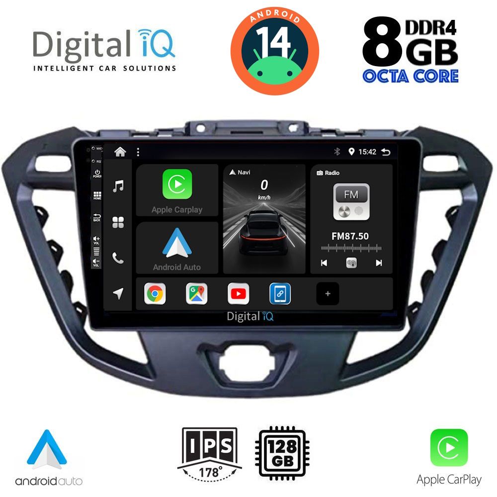 DIGITAL IQ BXF 7177_CPA (9inc) MULTIMEDIA TABLET for FORD TRANSIT CUSTOM | TOURNEO CUSTOM mod. 2013-2019