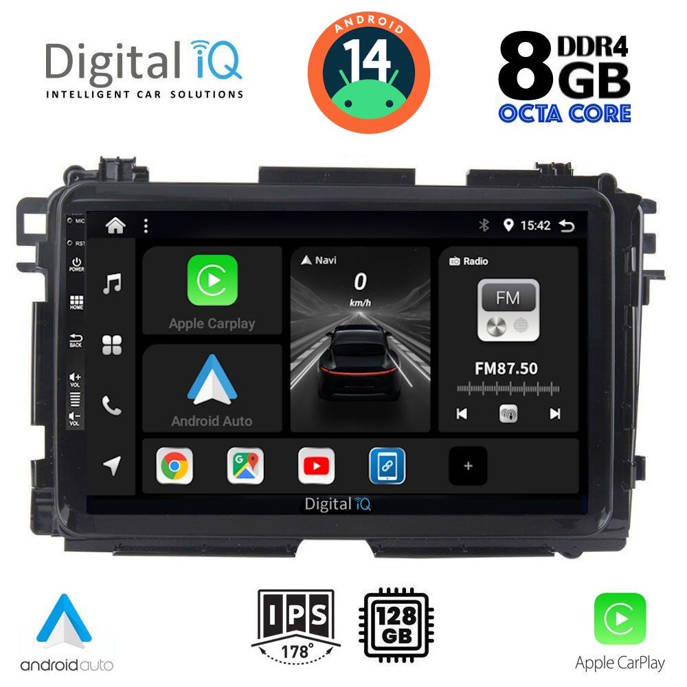 DIGITAL IQ BXF 7201_CPA (9inc) MULTIMEDIA TABLET for HONDA HRV mod. 2015-2021