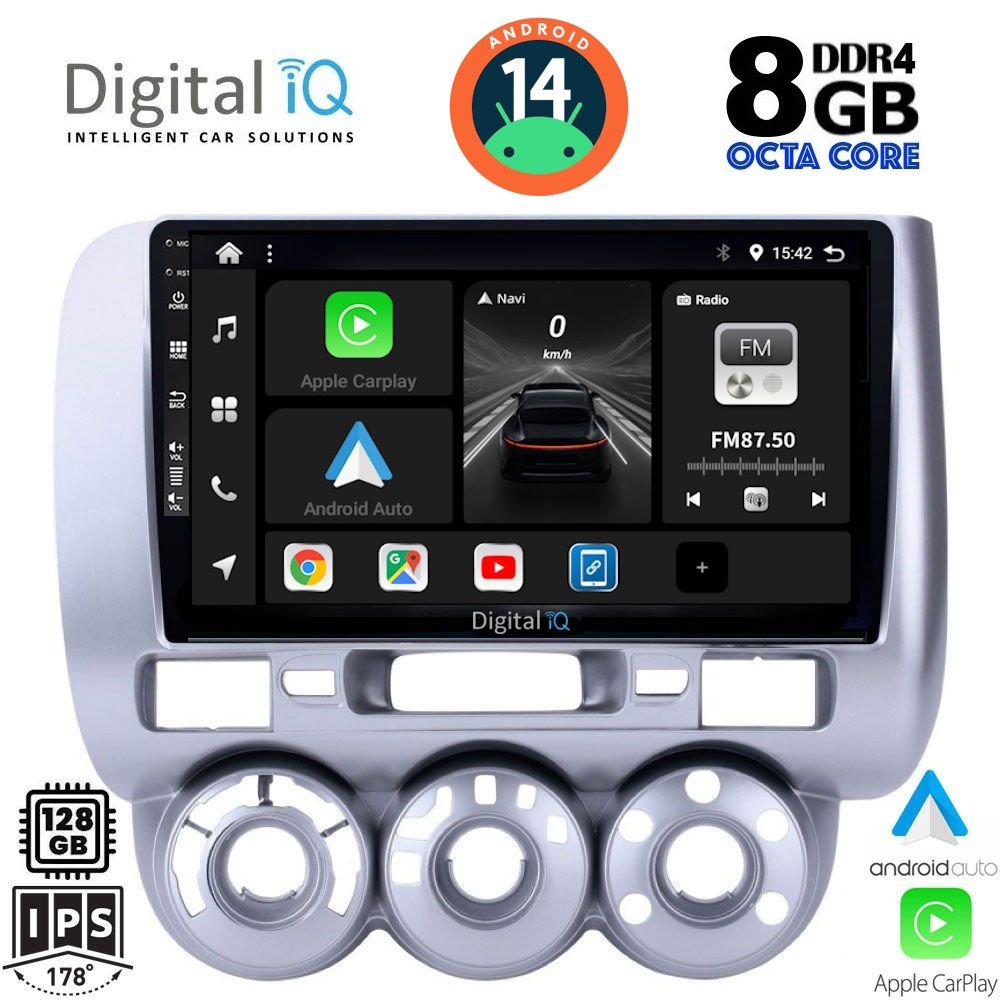 DIGITAL IQ BXF 7210_CPA A/C (9inc) MULTIMEDIA TABLET for HONDA JAZZ mod. 2002-2008