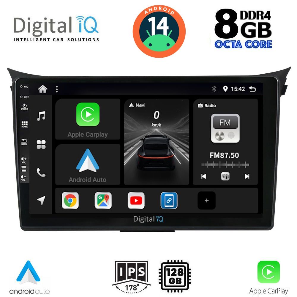 DIGITAL IQ BXF 7232_CPA (9inc) MULTIMEDIA TABLET for HYUNDAI i30 mod. 2012-2017