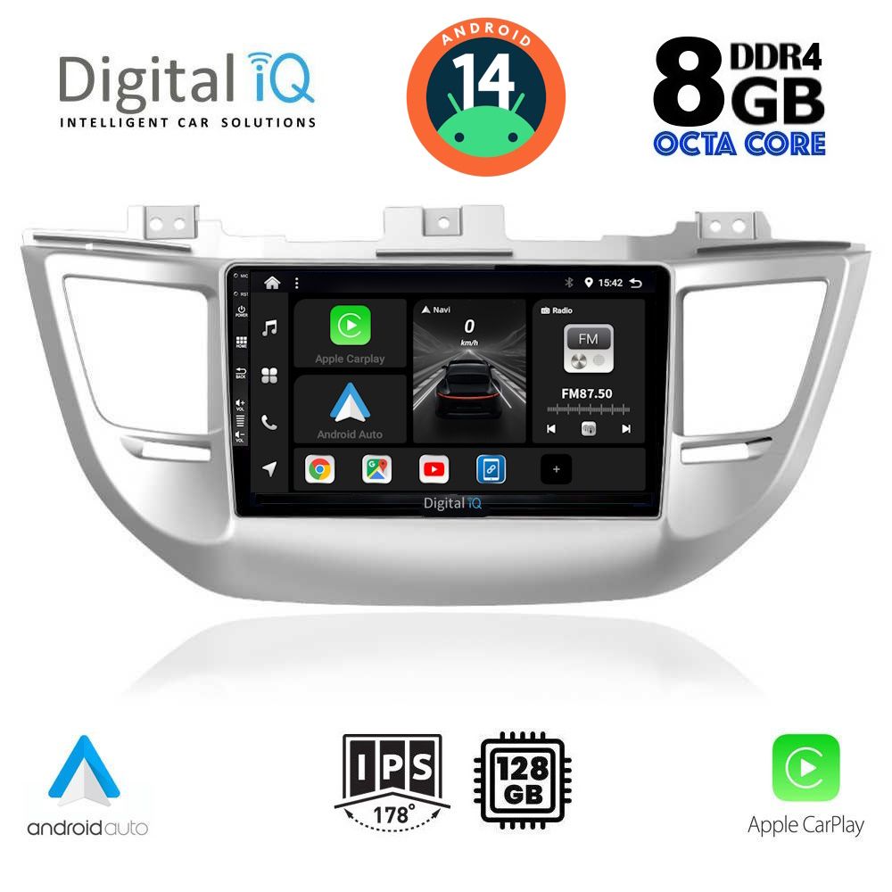 DIGITAL IQ BXF 7243_CPA (9inc) MULTIMEDIA TABLET for HYUNDAI TUSCON mod. 2015-2019