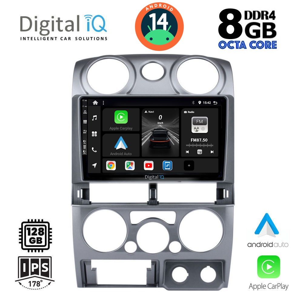 DIGITAL IQ BXF 7254_CPA (9inc) MULTIMEDIA TABLET for ISUZU D-MAX mod. 2008-2012