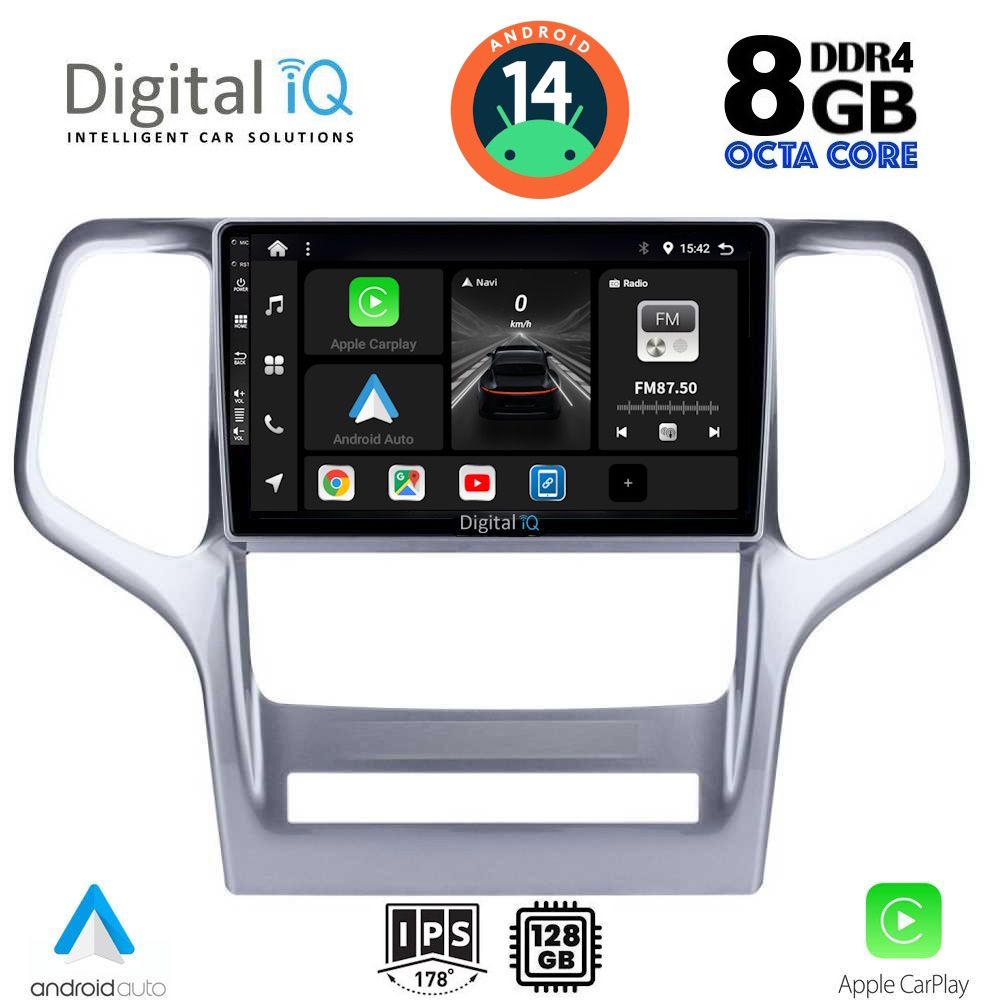 DIGITAL IQ BXF 7282_CPA (9inc) MULTIMEDIA TABLET for JEEP GRAND CHEROKEE mod. 2011-2014