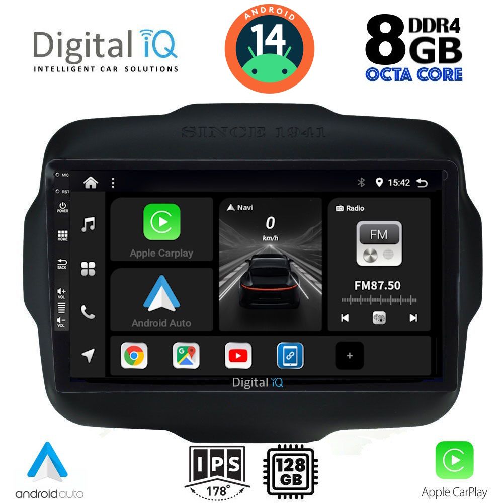 DIGITAL IQ BXF 7290_CPA (9inc) MULTIMEDIA TABLET for JEEP RENEGADE mod. 2014&gt;