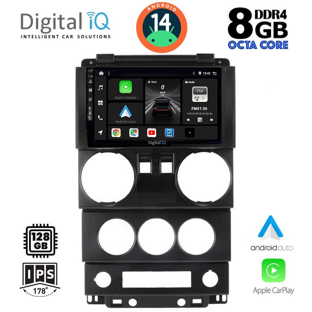 DIGITAL IQ BXF 7293_CPA (9inc) MULTIMEDIA TABLET for JEEP WRANGLER mod. 2006-2011