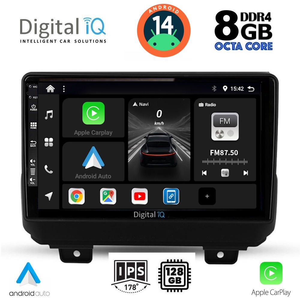 DIGITAL IQ BXF 7298_CPA (9inc) MULTIMEDIA TABLET for JEEP WRANGLER mod. 2018&gt;