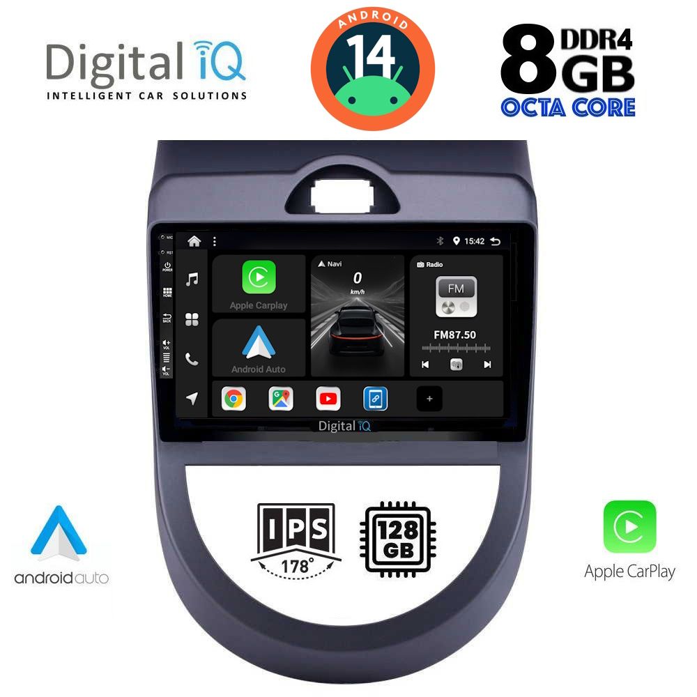 DIGITAL IQ BXF 7320_CPA (9inc) MULTIMEDIA TABLET for KIA SOUL mod. 2008-2013