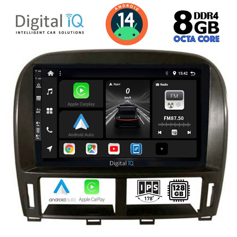 DIGITAL IQ BXF 7343_CPA (9inc) MULTIMEDIA TABLET for LEXUS LS 430 – XF 430 mod. 2000-2006