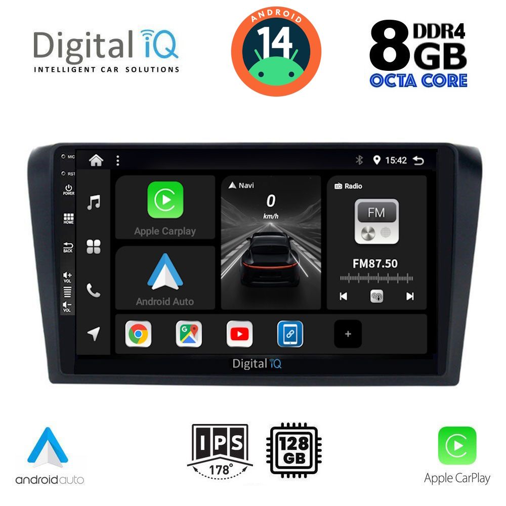 DIGITAL IQ BXF 7365_CPA (9inc) MULTIMEDIA TABLET for MAZDA 3 mod. 2003-2008