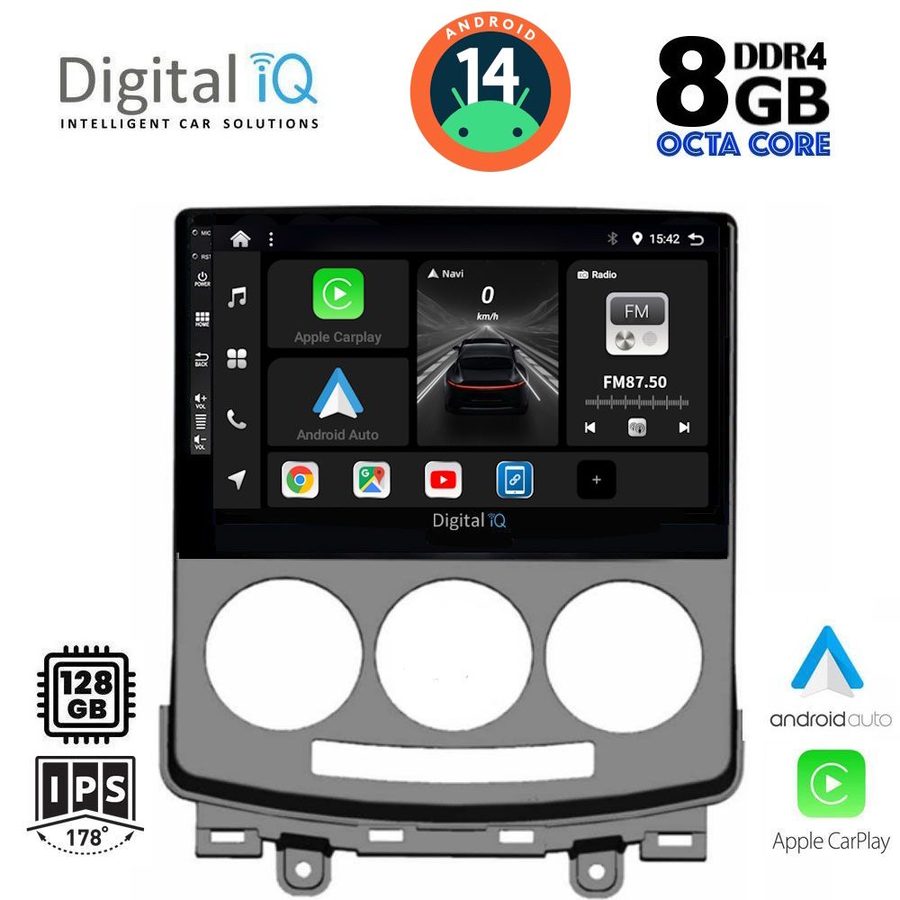 DIGITAL IQ BXF 7370_CPA (9inc) MULTIMEDIA TABLET for MAZDA 5 mod. 2004-2010