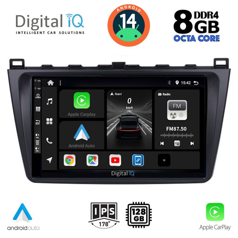 DIGITAL IQ BXF 7377_CPA (9inc) MULTIMEDIA TABLET for MAZDA 6 mod. 2008-2012