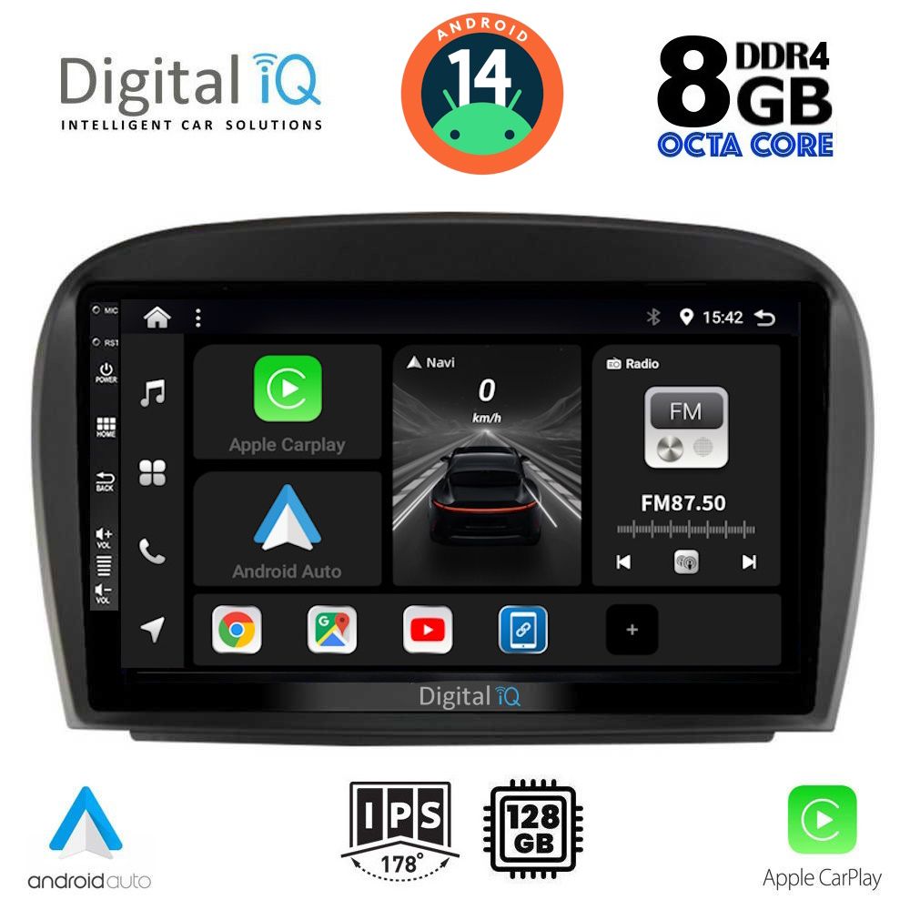 DIGITAL IQ BXF 7427_CPA (9inc) MULTIMEDIA TABLET for MERCEDES SL (R230) FACELIFT mod. 2006-2012