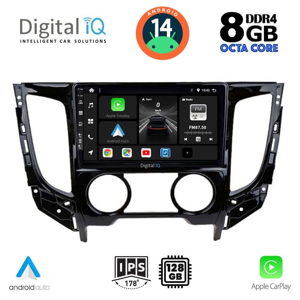 DIGITAL IQ BXF 7437_CPA A/C (9inc) MULTIMEDIA TABLET for MITSUBISHI L200 mod. 2015&gt; με A/C