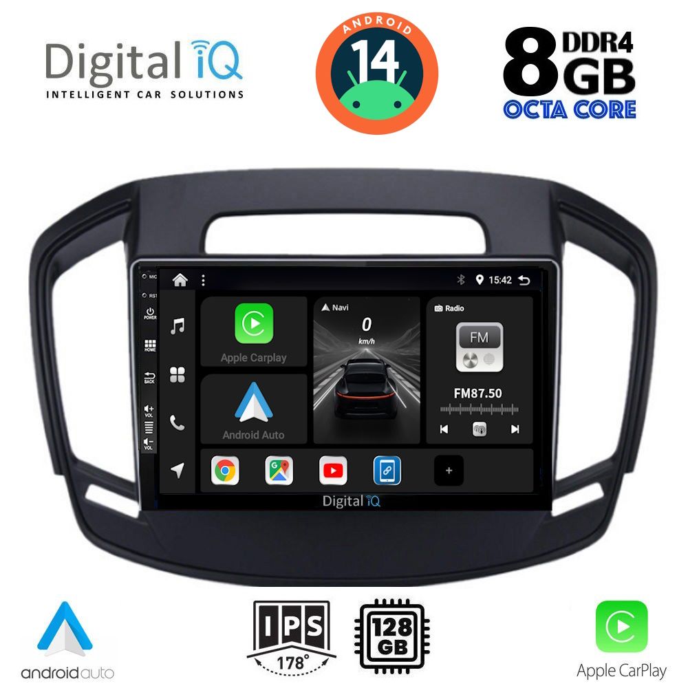 DIGITAL IQ BXF 7492_CPA (9inc) MULTIMEDIA TABLET for OPEL INSIGNIA  mod.2014-2017