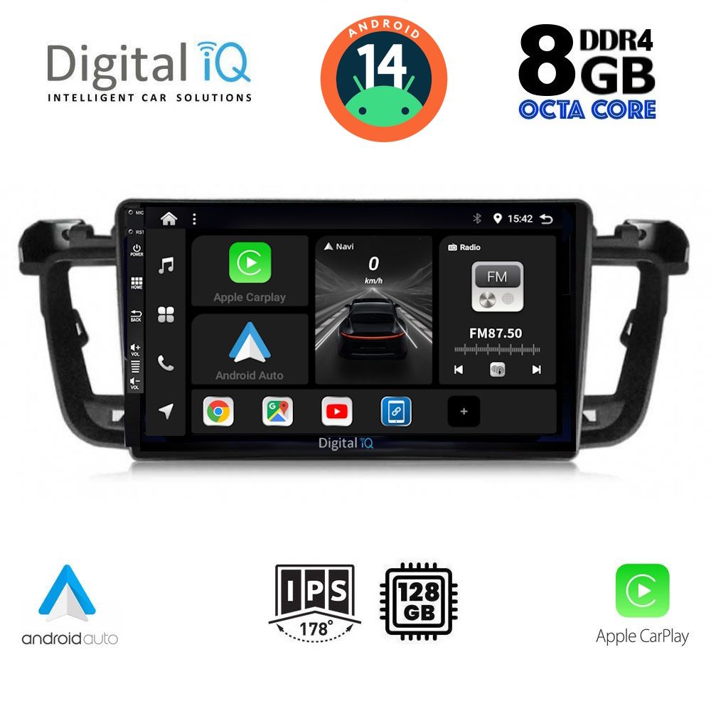 DIGITAL IQ BXF 7518_CPA (9inc) MULTIMEDIA TABLET for PEUGEOT 508 mod. 2010-2016