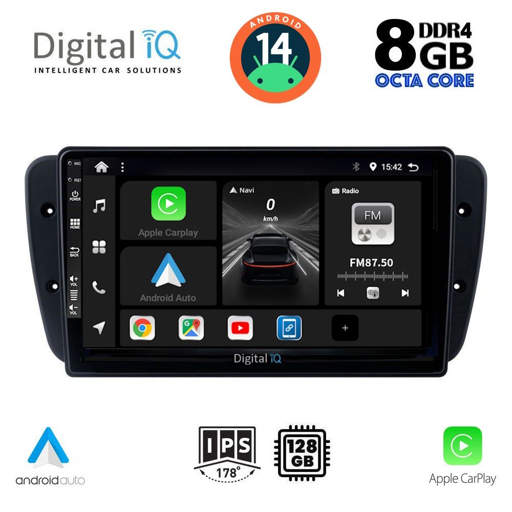 DIGITAL IQ BXF 7571_CPA (9inc) MULTIMEDIA TABLET for SEAT IBIZA mod. 2008-2015