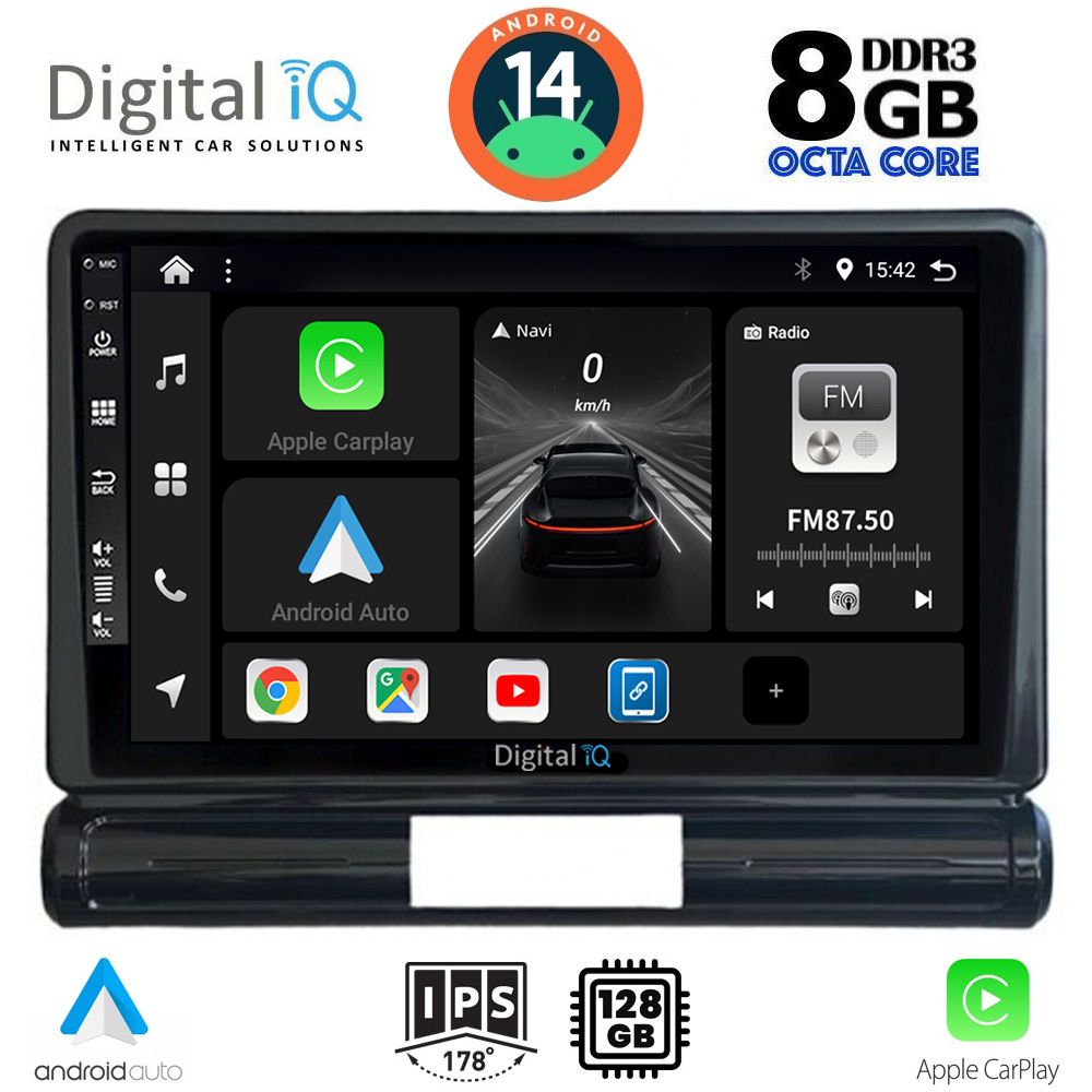 DIGITAL IQ BXF 7093L_CPA (9inc) MULTIMEDIA TABLET for CITROEN C3 - DS3 mod. 2016> Low Version