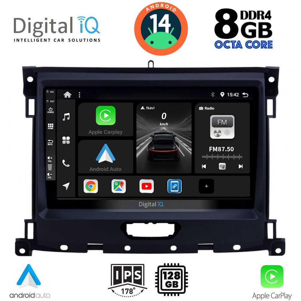 DIGITAL IQ BXF 7173_CPA (9inc) MULTIMEDIA TABLET for FORD RANGER mod. 2018&gt;