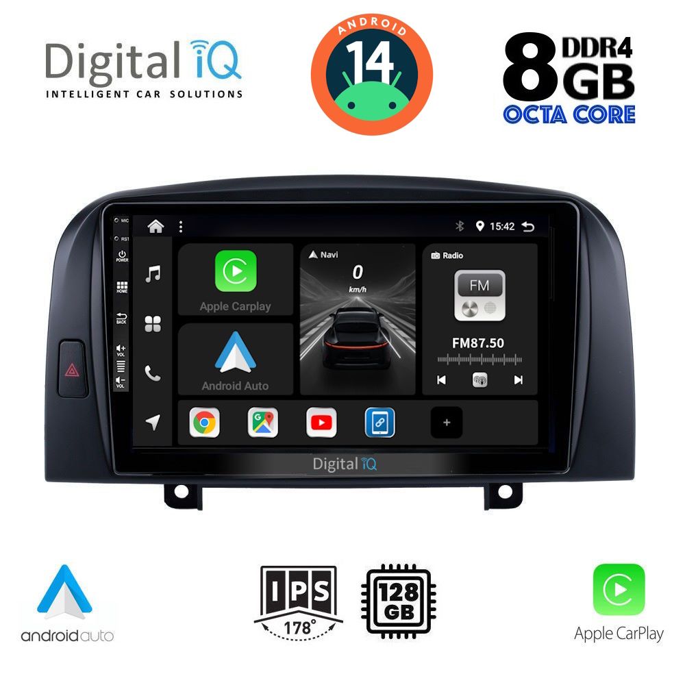 DIGITAL IQ BXF 7248_CPA (9inc) MULTIMEDIA TABLET for HYUNDAI SONATA mod. 2006-2009