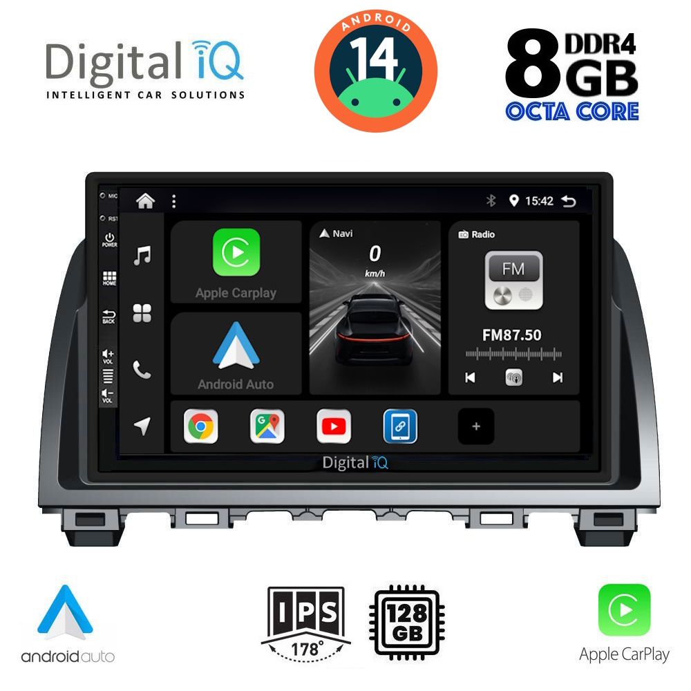 DIGITAL IQ BXF 7378_CPA (9inc) MULTIMEDIA TABLET for MAZDA 6 mod. 2012-2017