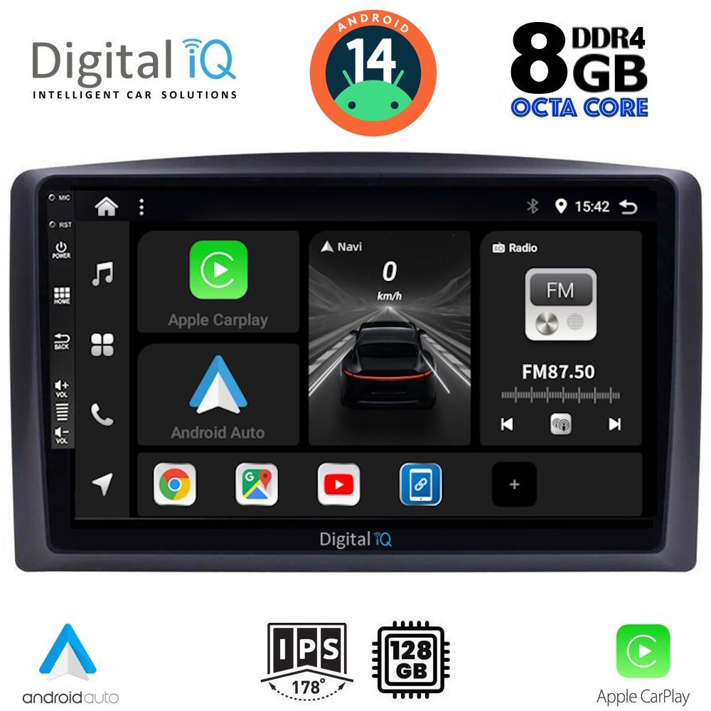 DIGITAL IQ BXF 7421_CPAA (10inc) MULTIMEDIA TABLET for MERCEDES VITO – VIANO (W447) mod. 2015-2022