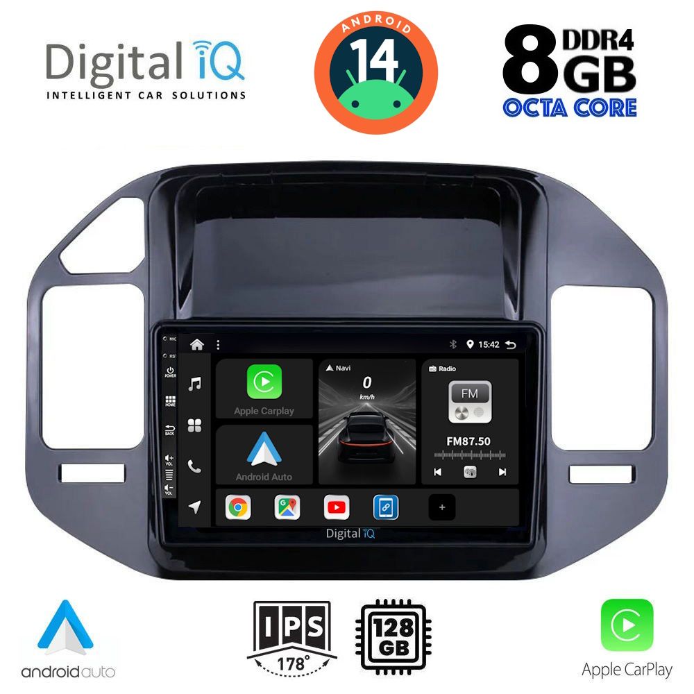 DIGITAL IQ BXF 7444_CPA (9inc) MULTIMEDIA TABLET for MITSUBISHI PAJERO mod. 1999-2006