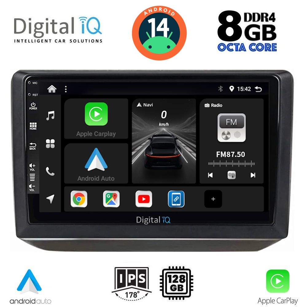 DIGITAL IQ BXF 7581_CPA (10inc) MULTIMEDIA TABLET for SKODA FABIA mod. 2008-2014